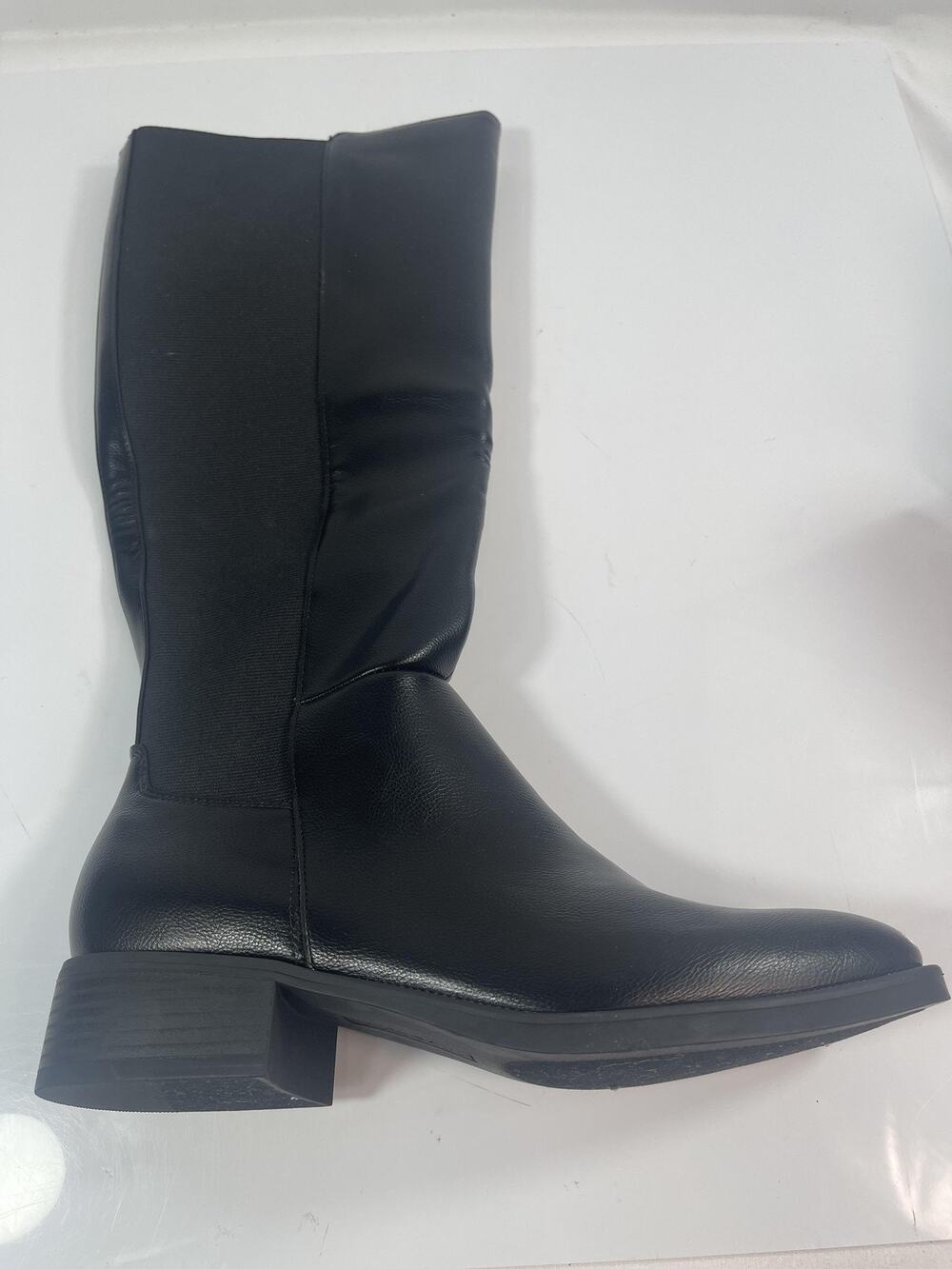 Style & Co Boots Women's Size 9 Black ELOISEEP Knee High Riding Zip Faux Leather